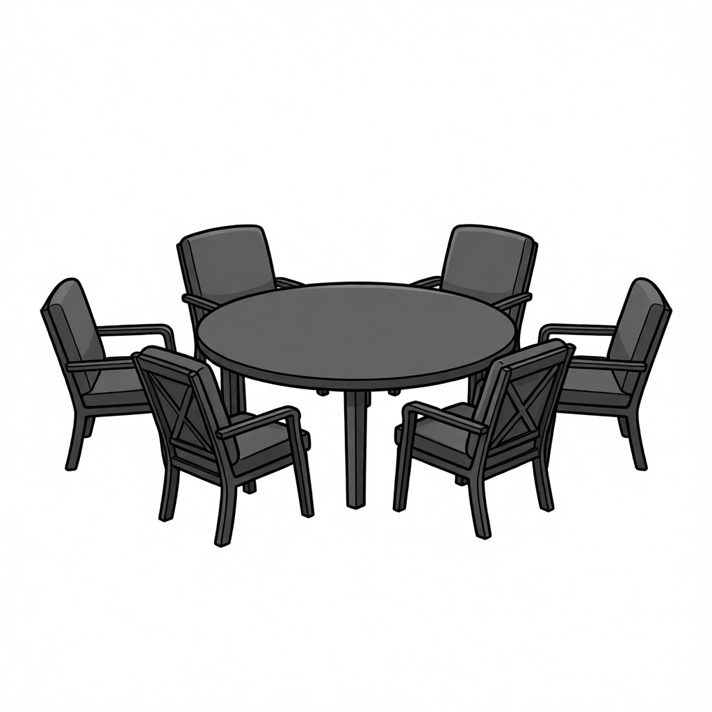 6 Seater Patio Set