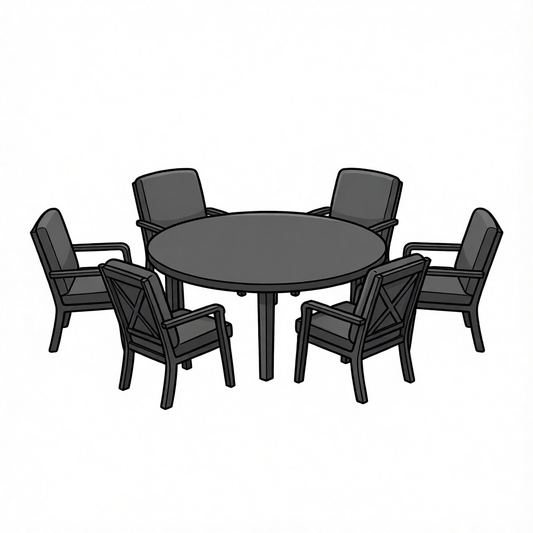 6 Seater Patio Set
