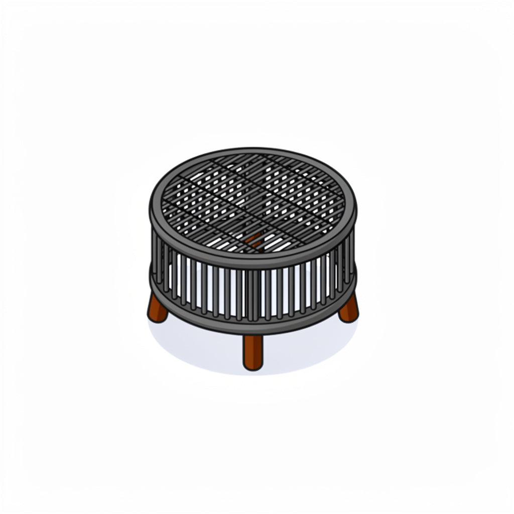 Rattan Footstool / Garden Stool