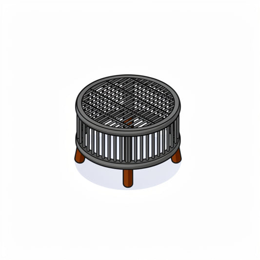 Rattan Footstool / Garden Stool